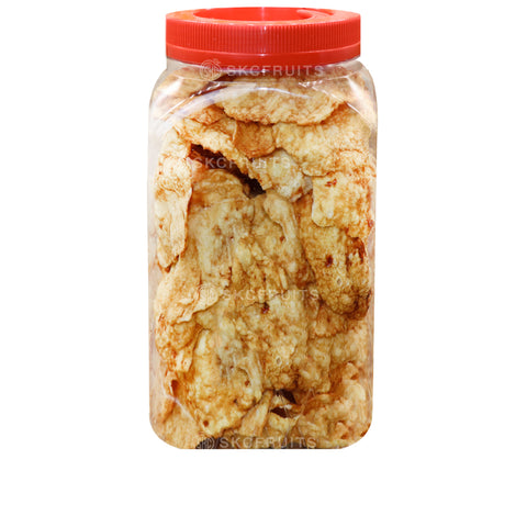 Homemade Garlic Emping Belinjo Crackers