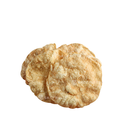 Homemade Garlic Emping Belinjo Crackers