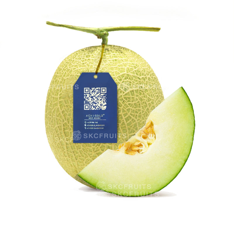 Achigold Mas Melon from Malaysia with premium netted rind
