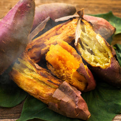 Baked Japanese sweet potato and air fry Japanese sweet potato for sweet snacks