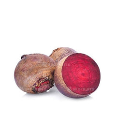 Fresh beetroot with deep red-purple skin for salads and soup