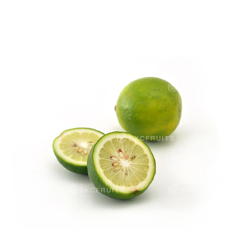 Green lemon small lime for fresh juice drinks and cooking