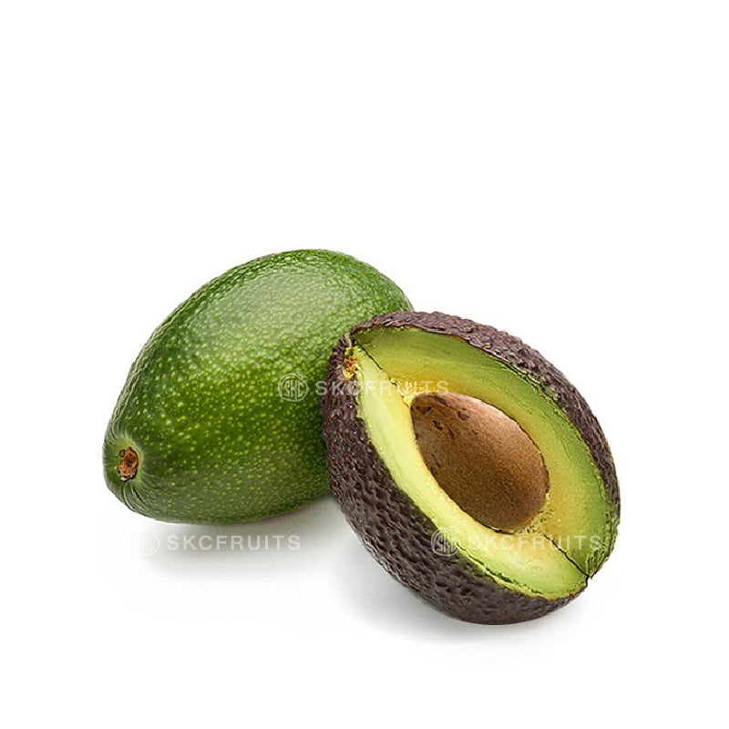 Ripe Hass avocado with creamy buttery flesh
