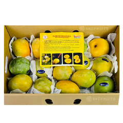 ice cream mango from India with soft scoopable flesh
