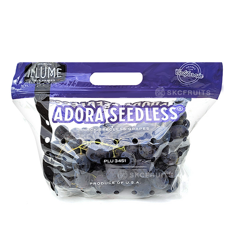 Imported grape Adora black grapes available in Singapore
