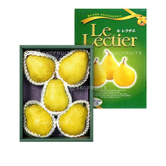 Japanese Le Lectier pear gift box with luxury green packaging