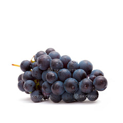 Close-up of Japanese Yamanashi Seedless Pione Grapes showing dark juicy berries
