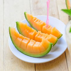 Kumamoto Orange Muskmelon with fragrant juicy melon slice