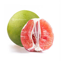 Malaysia Ipoh Pink Pomelo with thick yellow green rind