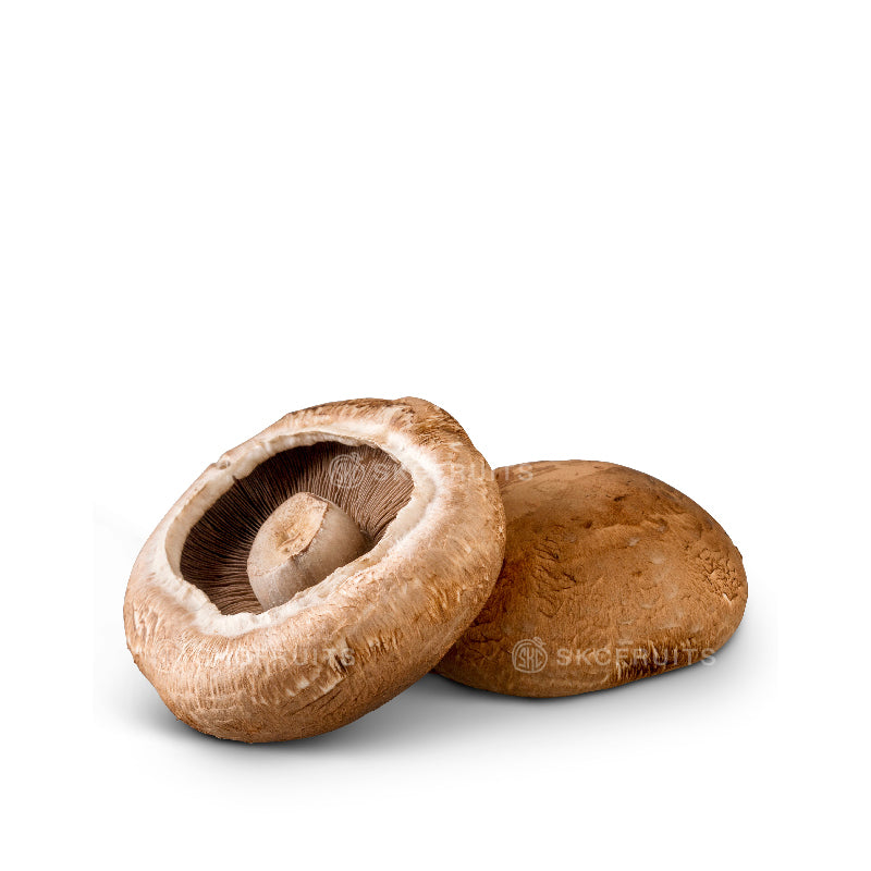 Portobello mushroom with meaty texture for burgers stuffing and pasta