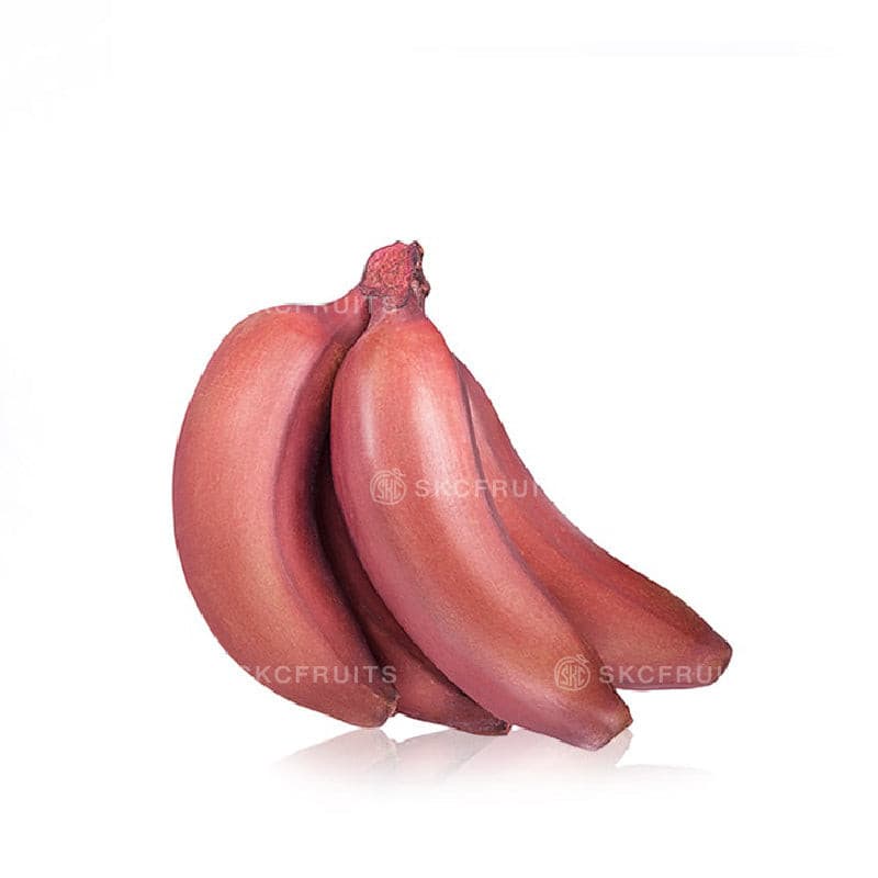 Fresh red banana bunch in Singapore