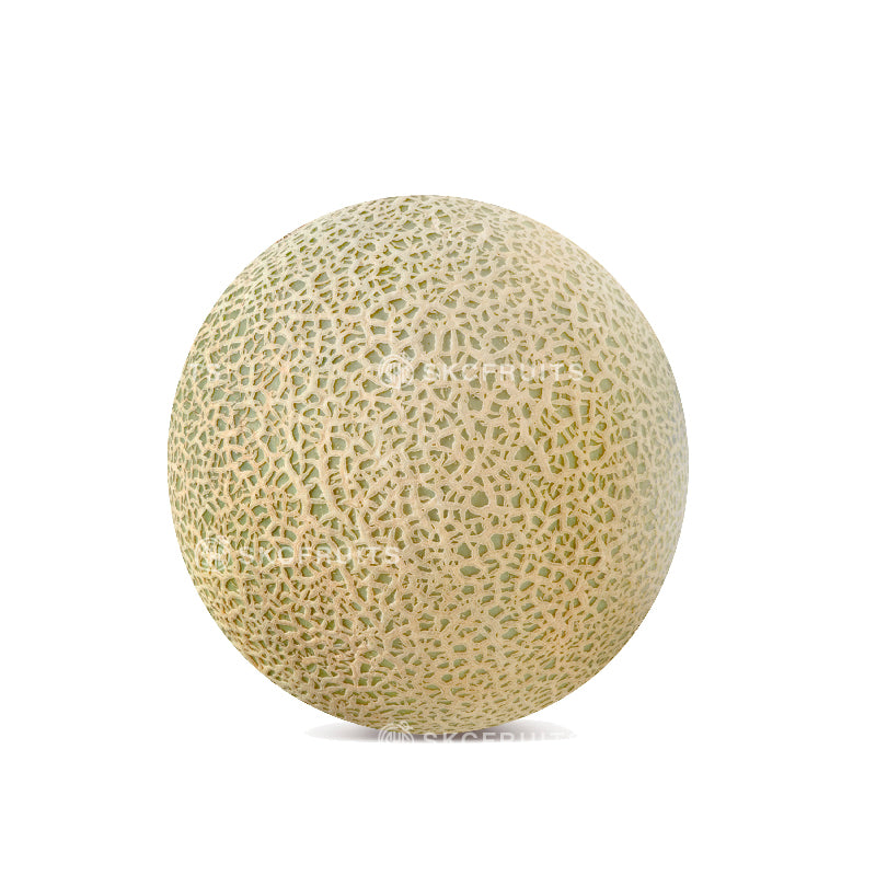 Fresh rockmelon with orange flesh also known as cantaloupe and 三角网瓜
