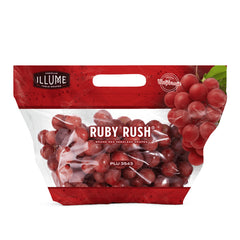 Ruby Rush Red Seedless Grapes with deep red berries