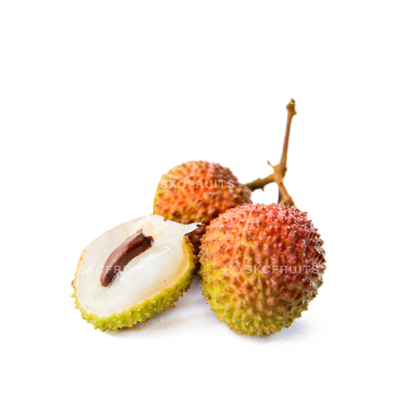 Seedless Lychee red box with occasional seed note 稀にタネあり