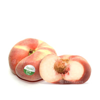 Spanish Donut Peach from Spain with flat peach shape