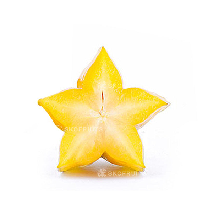 Fresh star fruit sliced into star-shaped pieces