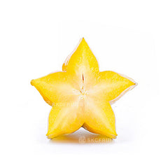 Fresh star fruit sliced into star-shaped pieces