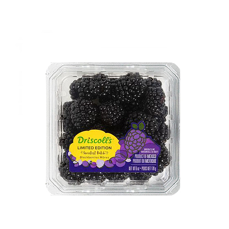 Sweetest Batch blackberry from Mexico with deep purple black colour

